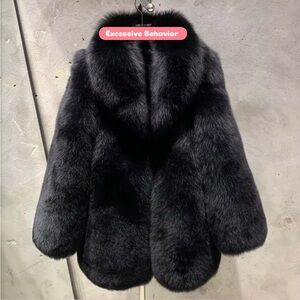 Stay Warm in Style Fox Fur Coat